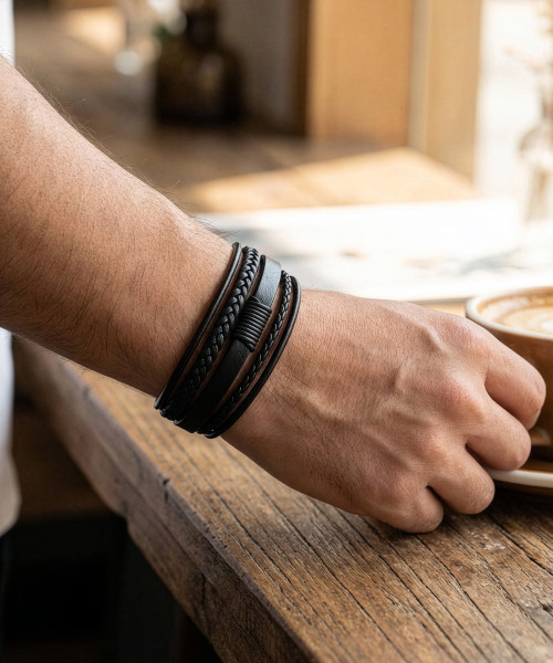 Urban Multi-Strand Leather Bracelet Urban Multi-Strand Leather Bracelet