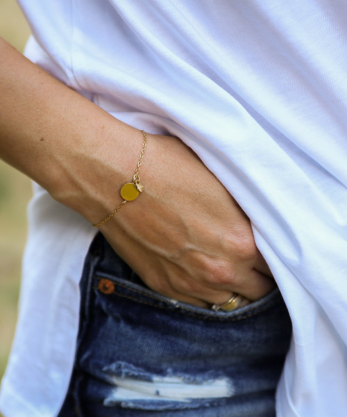 Round Disc Bracelet Round Disc Bracelet