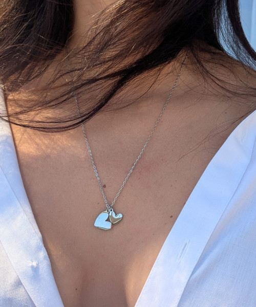 Double Heart Necklace