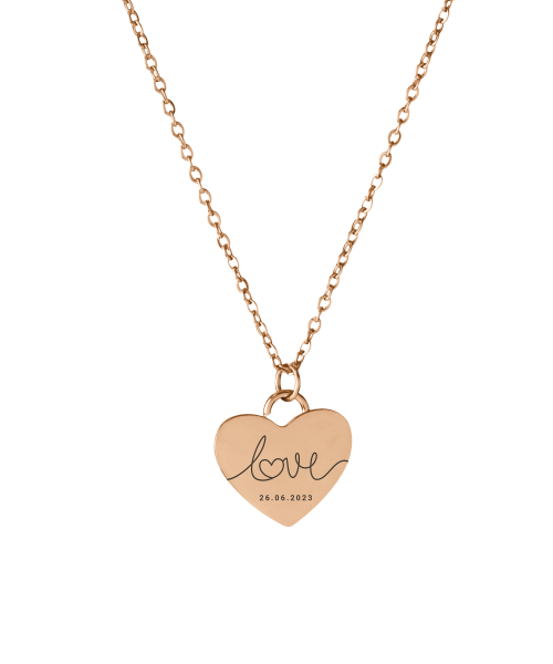Love Heart Pendant Necklace