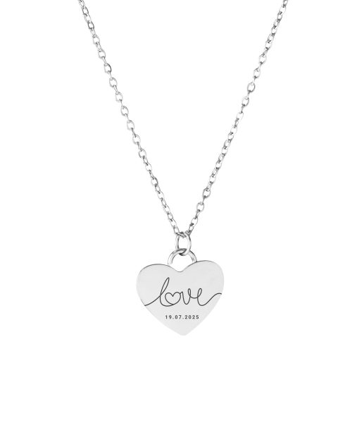 Love Heart Pendant Necklace